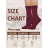 imageCOTTON DAY Womens Soft Combed Cotton Dress Socks Seamless Toe Black White Gray Navy Blue Brown BeigeBurgundy