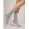 imageCOTTON DAY Womens Soft Combed Cotton Dress Socks Seamless Toe Black White Gray Navy Blue Brown BeigeLtgray