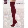 imageCOTTON DAY Womens Cotton Thigh High Over Knee Socks Extra Long Boot Stockings Leg Warmers Black White BurgundyBurgundy