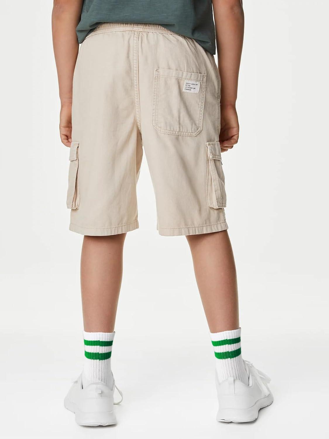 imageCOTTON DAY Unisex School Kids Boys Girls Soft Cotton Black White Gray Navy Khaki Athletic Socks with Retro StripesRed Blue Green Yellow Stripes