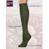 imageCOTTON DAY Womens Soft Combed Cotton Knee High Long Calf Dress Socks Seamless Toe Black White Gray Navy Blue BrownPlain Army Green