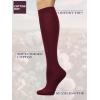 imageCOTTON DAY Womens Soft Combed Cotton Knee High Long Calf Dress Socks Seamless Toe Black White Gray Navy Blue BrownPlain Burgundy