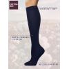 imageCOTTON DAY Womens Soft Combed Cotton Knee High Long Calf Dress Socks Seamless Toe Black White Gray Navy Blue BrownPlain Navy Blue