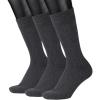 imageCOTTON DAY Mens Premium Soft Combed Cotton Trouser Dress Socks Seamless Toe Black Navy Blue StripedDark Gray