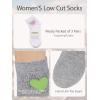 image:imageWomens Valentines Fashion Ankle Low Cut Cotton Socks Heart Leopard PrintHeart Pink White Gray