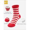image:imageCOTTON DAY Kids Girls Valentines Day Socks with Hearts Stripes StrawberryColored Stripes