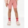 image:imageCOTTON DAY Kids Girls Valentines Day Socks with Hearts Stripes StrawberryColored Stripes