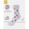 image:imageCOTTON DAY Kids Girls Valentines Day Socks with Hearts Stripes StrawberryHeart Strawberry