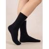 image:imageCOTTON DAY Womens Combed Cotton Fine Ribbed Trouser Dress Socks Black White Navy Blue 3 PackBlack