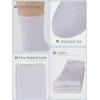 image:imageCOTTON DAY Womens Combed Cotton Fine Ribbed Trouser Dress Socks Black White Navy Blue 3 PackWhite