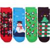 image:imageCOTTON DAY Kids Boys Crew Dress Socks Bright Colorful Pattern Graphic PrintChristmas 4 Pairs Boxed