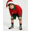 image:imageCOTTON DAY Kids Boys Crew Dress Socks Bright Colorful Pattern Graphic PrintChristmas 4 Pairs Boxed