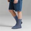 image:imageCOTTON DAY Unisex Little Kids Youth Boys Girls Soft Cotton Crew Dress Socks Seamless Toe Black White Gray Navy 6 PackMed Denim Heather