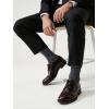 image:imageCOTTON DAY Mens Premium Soft Combed Cotton Trouser Dress Socks Seamless Toe Black Navy Blue StripedDark Gray Heather