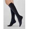 image:imageCOTTON DAY Womens Soft Combed Cotton Knee High Long Calf Dress Socks Seamless Toe Black White Gray Navy Blue Brown 3 PackAssorted Black Gray Navy Blue