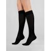 image:imageCOTTON DAY Womens Soft Combed Cotton Knee High Long Calf Dress Socks Seamless Toe Black White Gray Navy Blue Brown 3 PackBlack