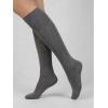 image:imageCOTTON DAY Womens Soft Combed Cotton Knee High Long Calf Dress Socks Seamless Toe Black White Gray Navy Blue Brown 3 PackDark Gray Heather