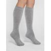 image:imageCOTTON DAY Womens Soft Combed Cotton Knee High Long Calf Dress Socks Seamless Toe Black White Gray Navy Blue Brown 3 PackLtgray Heather