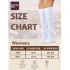 image:imageCOTTON DAY Womens Soft Combed Cotton Knee High Long Calf Dress Socks Seamless Toe Black White Gray Navy Blue Brown 3 PackWhite