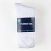 image:imageCOTTON DAY Kids Girls Unisex Knee High School Uniform Dress Socks Seamless Toe 3 Pack Black White Navy Blue GrayFine Ribbed Bright White