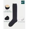 image:imageCOTTON DAY Kids Girls Unisex Knee High School Uniform Dress Socks Seamless Toe 3 Pack Black White Navy Blue GrayPlain Black