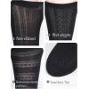 image:imageCOTTON DAY Womens Thin Textured Cotton Dress Socks 3 Pack Black Cream White Spring SummerBlack Textured Socks