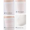 image:imageCOTTON DAY Womens Thin Textured Cotton Dress Socks 3 Pack Black Cream White Spring SummerCream Textured Socks