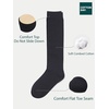 image:imageCOTTON DAY Kids Girls Unisex Knee High School Dress Socks Seamless Toe 3 Pack Black White Gray Navy BlueBlack