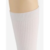image:imageCOTTON DAY Kids Girls Unisex Knee High School Dress Socks Seamless Toe 3 Pack Black White Gray Navy BlueFine Ribbed Bright White