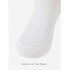 image:imageCOTTON DAY Kids Girls Unisex Knee High School Dress Socks Seamless Toe 3 Pack Black White Gray Navy BlueFine Ribbed Bright White