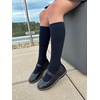 image:imageCOTTON DAY Kids Girls Unisex Knee High School Dress Socks Seamless Toe 3 Pack Black White Gray Navy BlueNavy