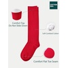 image:imageCOTTON DAY Kids Girls Unisex Knee High School Dress Socks Seamless Toe 3 Pack Black White Gray Navy BlueRed