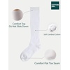 image:imageCOTTON DAY Kids Girls Unisex Knee High School Dress Socks Seamless Toe 3 Pack Black White Gray Navy BlueWhite