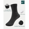 image:imageCOTTON DAY Unisex Kids Youth Boys Girls Soft Cotton School Crew Dress Socks Seamless Toe Black White Gray Navy 6 PackBlack