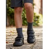 image:imageCOTTON DAY Unisex Kids Youth Boys Girls Soft Cotton School Crew Dress Socks Seamless Toe Black White Gray Navy 6 PackDk Gray Heather
