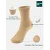 image:imageCOTTON DAY Unisex Kids Youth Boys Girls Soft Cotton School Crew Dress Socks Seamless Toe Black White Gray Navy 6 PackKhaki