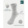 image:imageCOTTON DAY Unisex Kids Youth Boys Girls Soft Cotton School Crew Dress Socks Seamless Toe Black White Gray Navy 6 PackLt Gray Heather