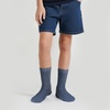 image:imageCOTTON DAY Unisex Kids Youth Boys Girls Soft Cotton School Crew Dress Socks Seamless Toe Black White Gray Navy 6 PackMed Denim Heather
